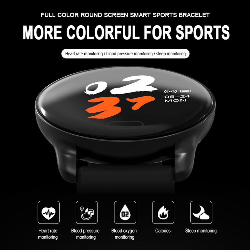 Smart watch applle bracelet K9 (JYDA6135) Hartslagdetectie l Steek uw hand op om het scherm helderder te maken Bluetooth-naamondersteuning