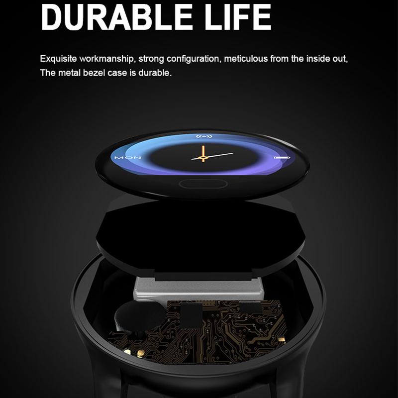 Smart watch applle bracelet K9 (JYDA6135) Hartslagdetectie l Steek uw hand op om het scherm helderder te maken Bluetooth-naamondersteuning