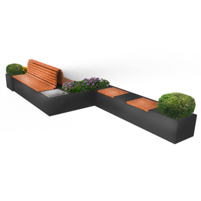 Fasion Design Intelligente functies Professionele fabrikant Solar Outdoor Smart Bench