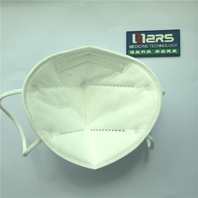 Mooie kwaliteit 5-laags stofmasker gelaatsscherm stof wegwerp gezichtsmasker kn95