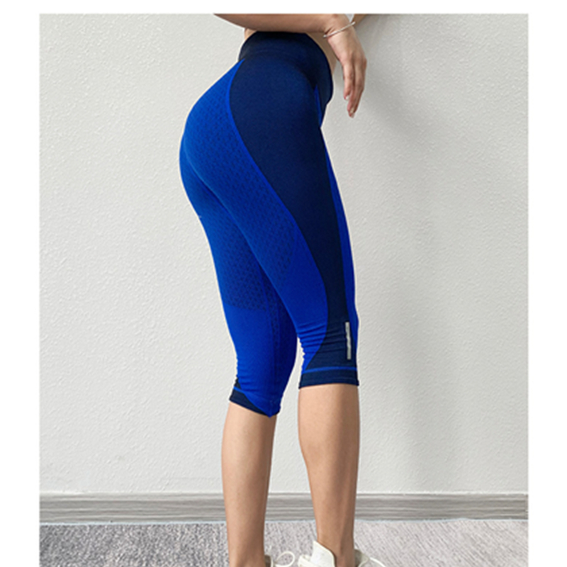 Yoga legging high bounce sneldrogend ademend en afslankende heupen middelhoge taille sprongoefening fitnessbroek voor dames zomer