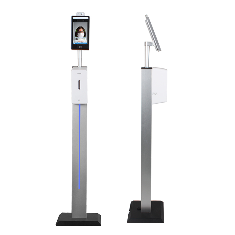 8-inch draadloze gezichtsherkenning temperatuurmeting LCD-kiosk voor toegang tot veiligheidsdeur