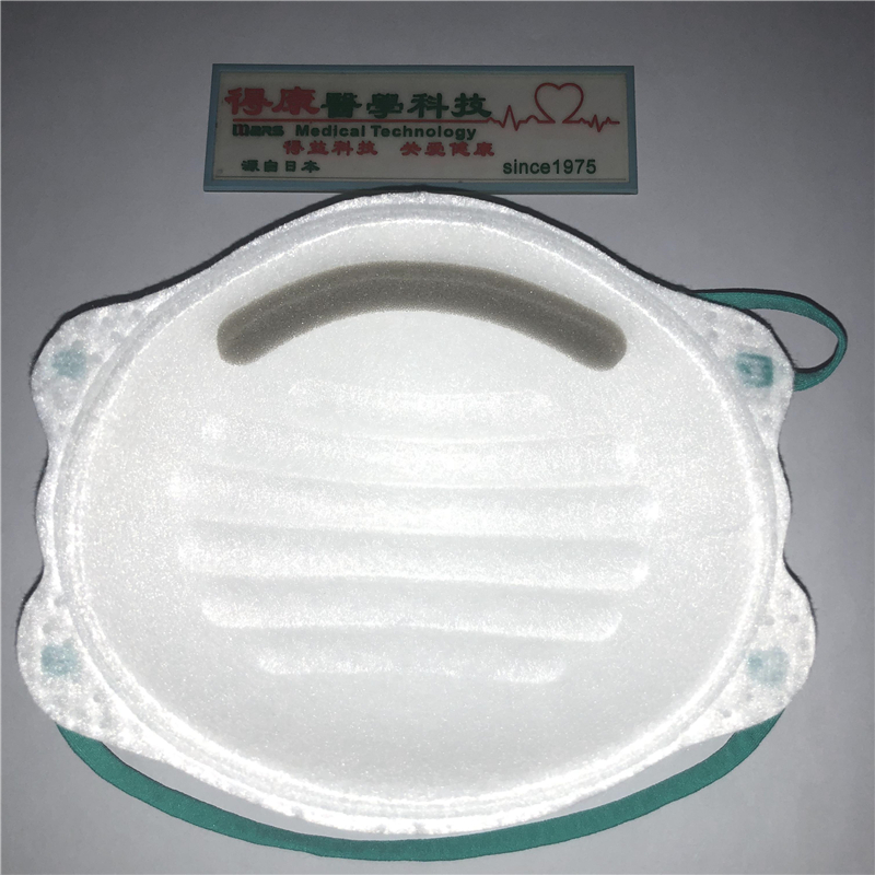 Wegwerp niet-geweven komvormig N95 half gezichtsmasker voor zelfgebruik