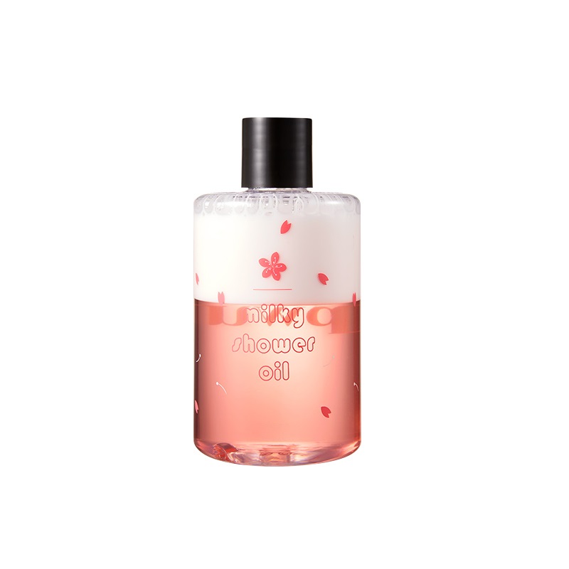 Roze geur Melk doucheolie