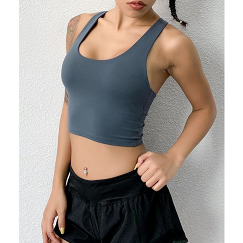 Sportondergoed Dames running shockproof fitness jeugdsport zonder beugelbeha