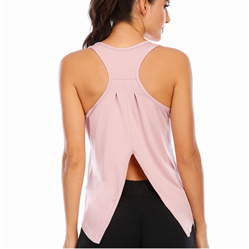 Nieuwe jeugdige en energieke sportvest ademende damesmode fitnesskleding