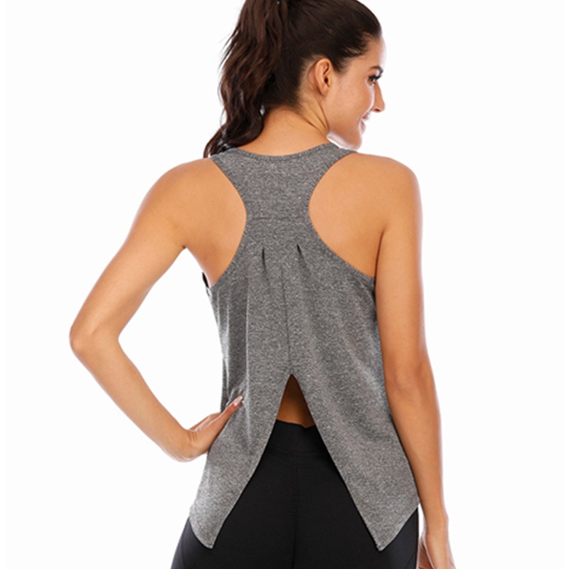 Nieuwe jeugdige en energieke sportvest ademende damesmode fitnesskleding