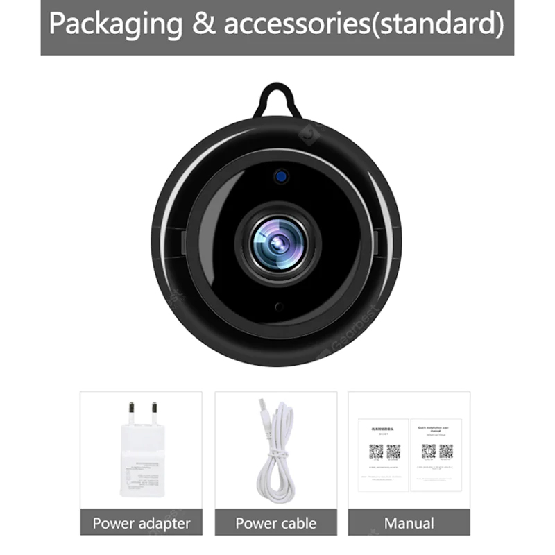 Videobewakingscamera Draadloze nachtzicht Smart Home Security IP-camera's Bewegingsdetectie - Camera