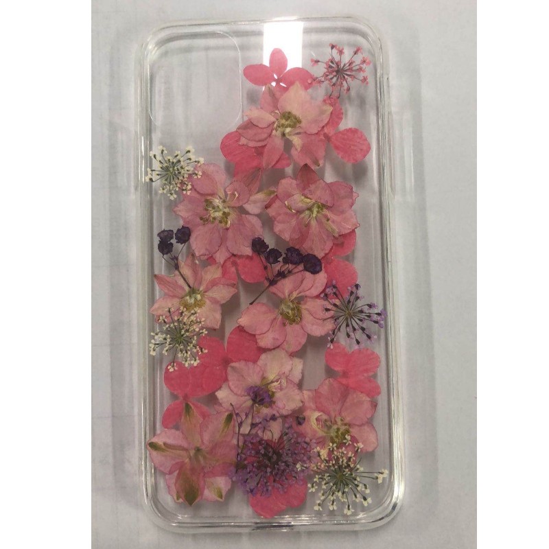 Dringende bloem Epoxy Phone Case, Glitter Epoxy Case