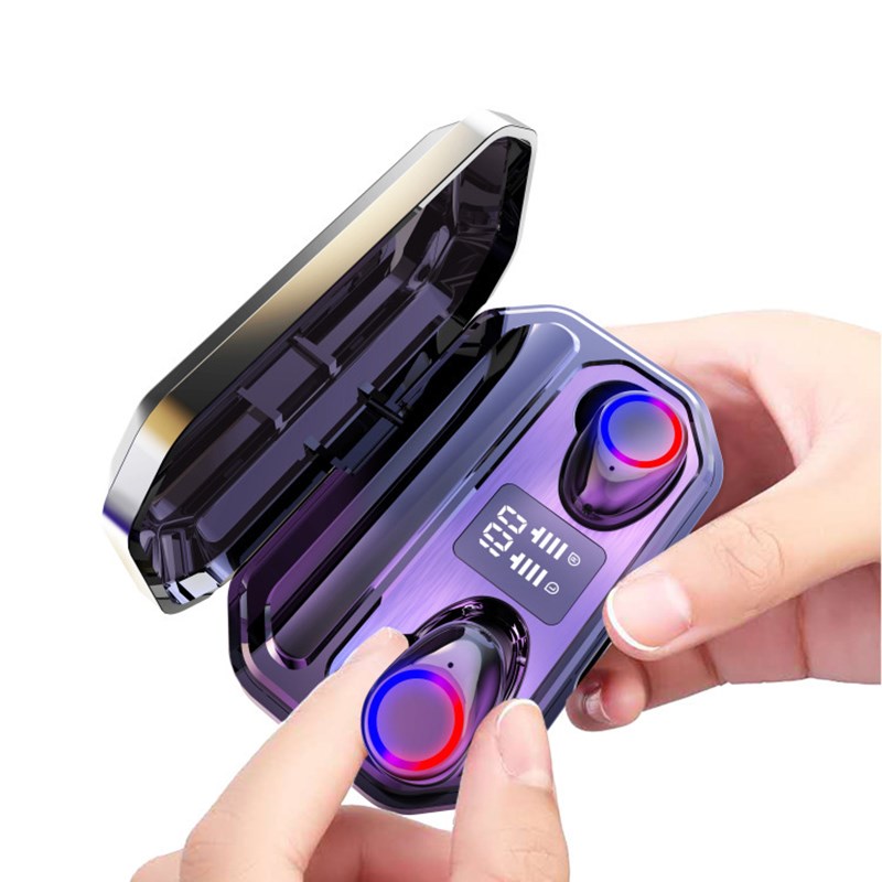 M12 Tws Bluetooth-hoofdtelefoon Oortelefoon met Power Bank-functie Ipx-5 Waterdichte oordopjes