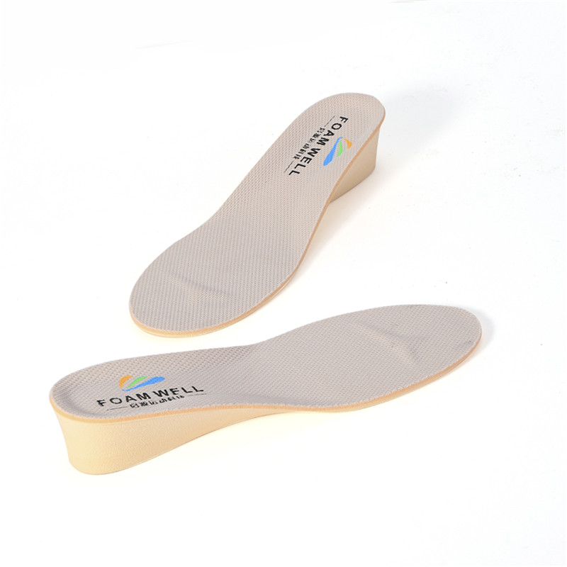 High Quality 5D Memory Foam PU GEL Cushion Shoe Elevator Comfort Onzichtbare Plastic Hoogte Insoles