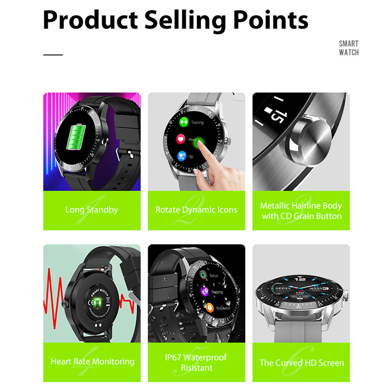 Functionele slimme horloge S11 Zink-Alloy Materiaal