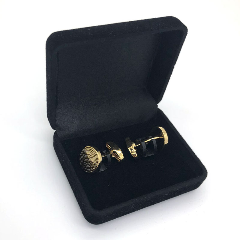 Bespore Cufflink Jewelry Black Velvet Gift Packaging Box