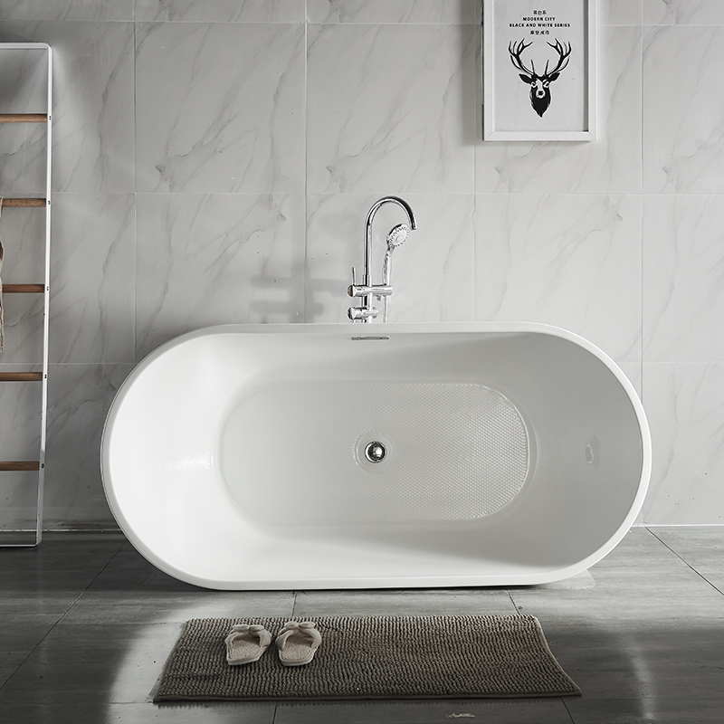 Modern White Badkamer Solid Surface Freestanding Badbad voor Hotel Project of thuis gebruik