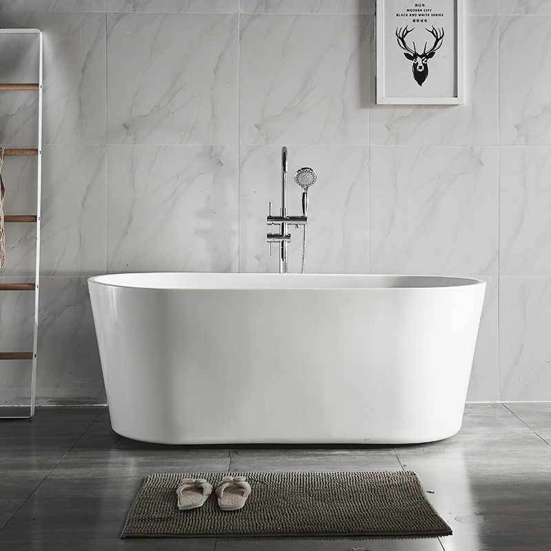 Modern White Badkamer Solid Surface Freestanding Badbad voor Hotel Project of thuis gebruik