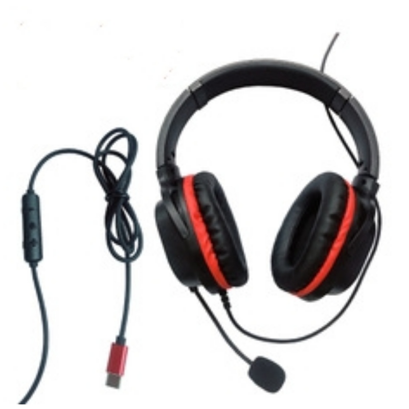 Aangepaste groothandel headset Type-C hoofd mobiele telefoon muziekspel met microfoon real-time oor met microfoonheadset