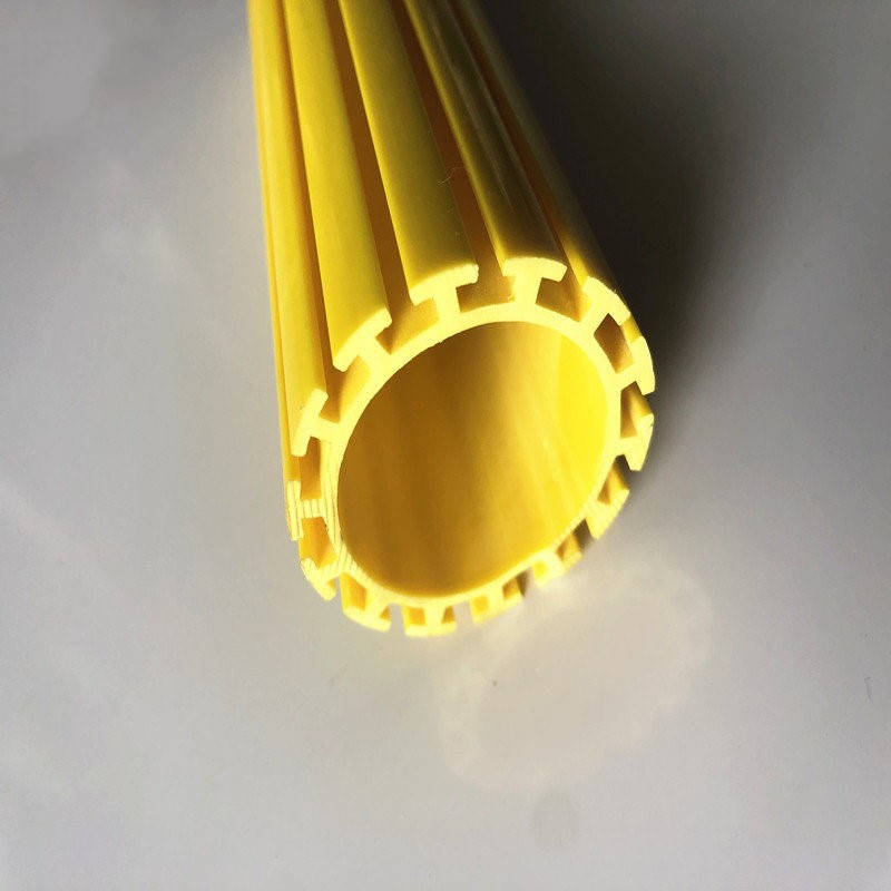 op maat gemaakt extrusie pvc-profiel buis kunststof buisprofiel voor lollysteun glijdende sleuf