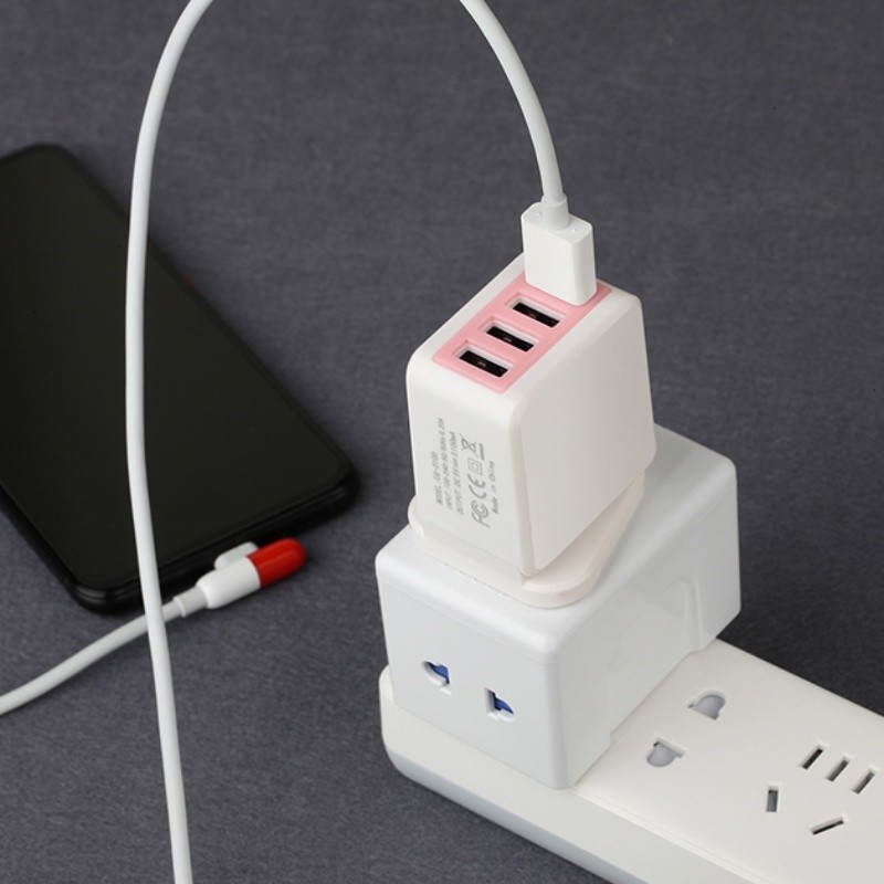 EU/VS/UK Plug 2.1A 4 Port USB Wall Charger AC Travel Charger Adapter draagbare lader 18W 3.0 snellader