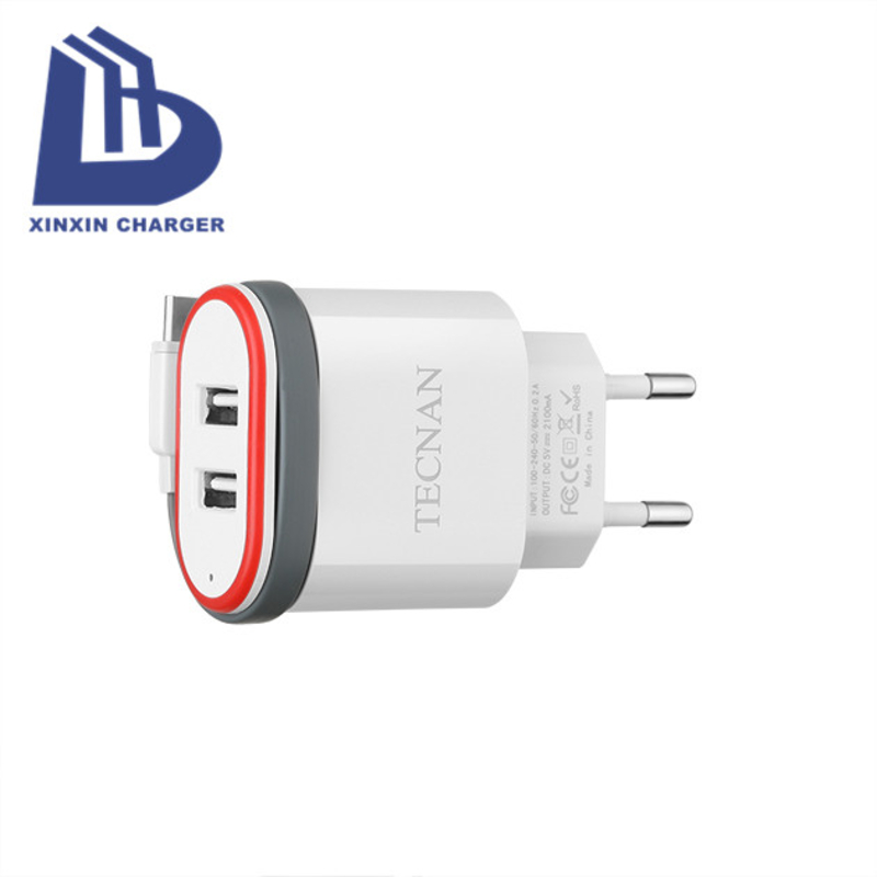 OEM-logo De nieuwste mobiele accessoires Supersnelle snelle EU-stekker 5V USB-oplader voor Android-telefoon multi-oplader USB-wandlader