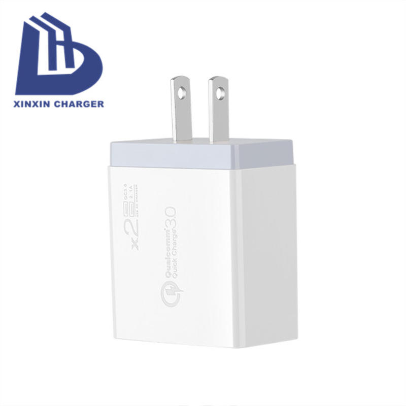 EU/VS/UK PD 18W + 5V 2.4A 2 poort USB C Fast Charger universele multi travel charder