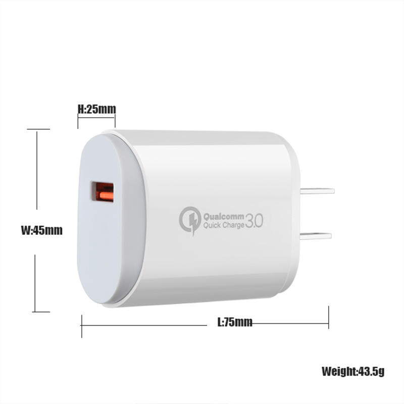 EU/VS/UK PD 18W 3.0 snelle oplage USB C Fast Charger universele multi travel oplader draagbare oplader