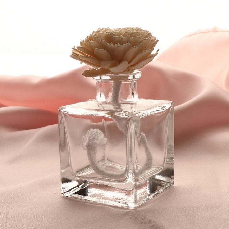 Hoge kwaliteit rotan Sticks Reed Diffuser glazen fles voor persoonlijke verzorging