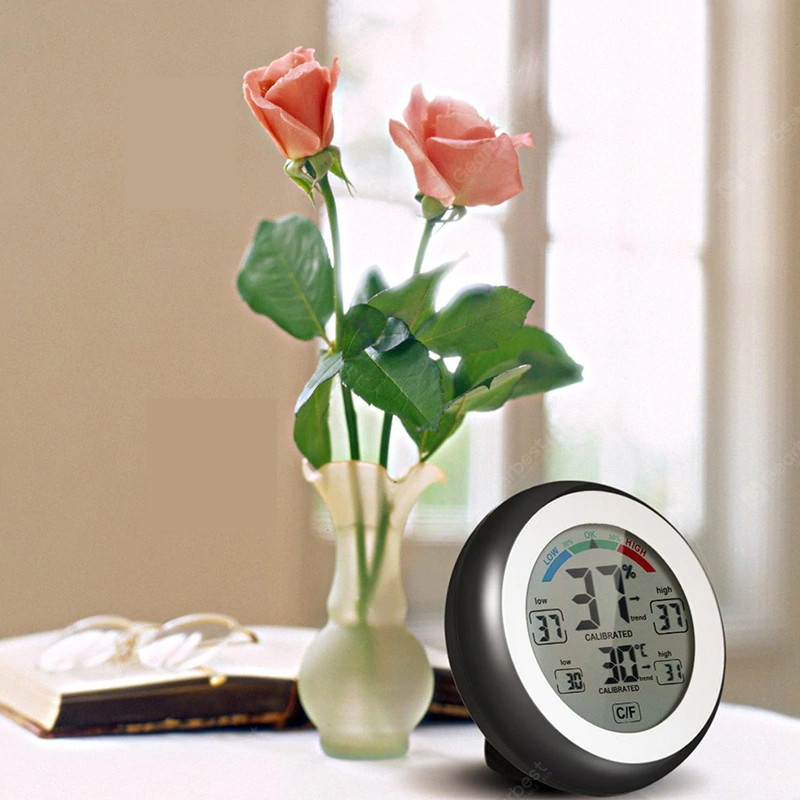 Digitale Hygrometer LCD Thermometer Vochtigheidsmeter - Zwart