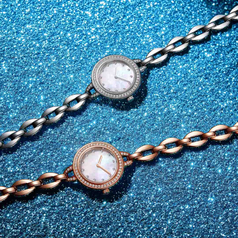 Crystal quartz horloge licht serie 5