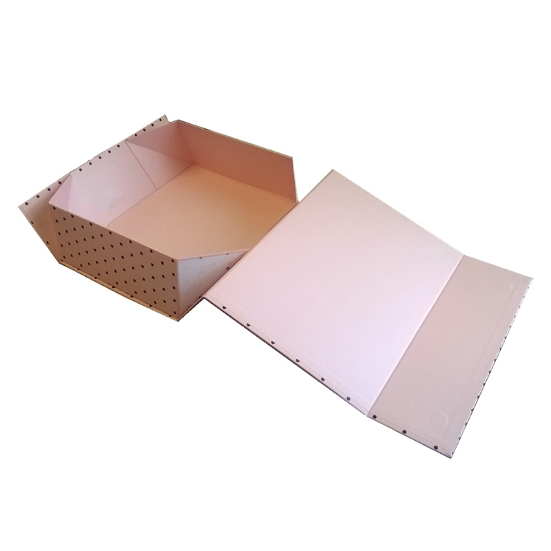 Roze collapsable box met magnetische sluiting Dure opslagbox