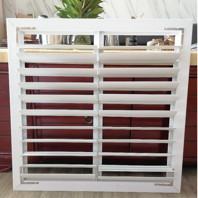 Energiezuinige PVC jaloezieën kunststof luiken Ventilatie PVC Lamellen voor afzuigventilator