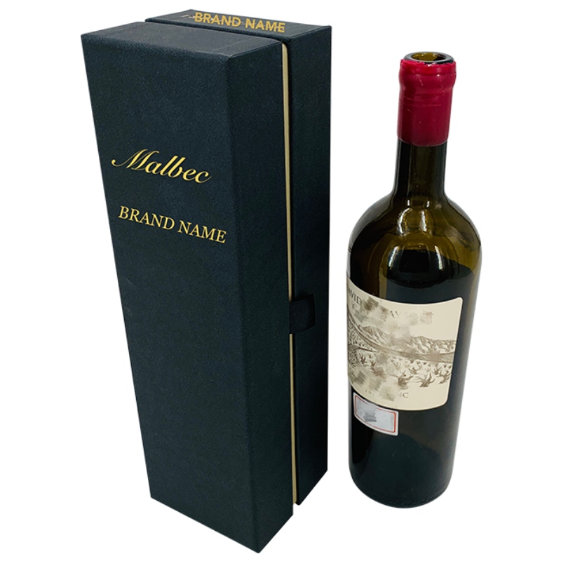 Luxe aangepaste wijnverpakkingsdoos met zwarte EVA erin