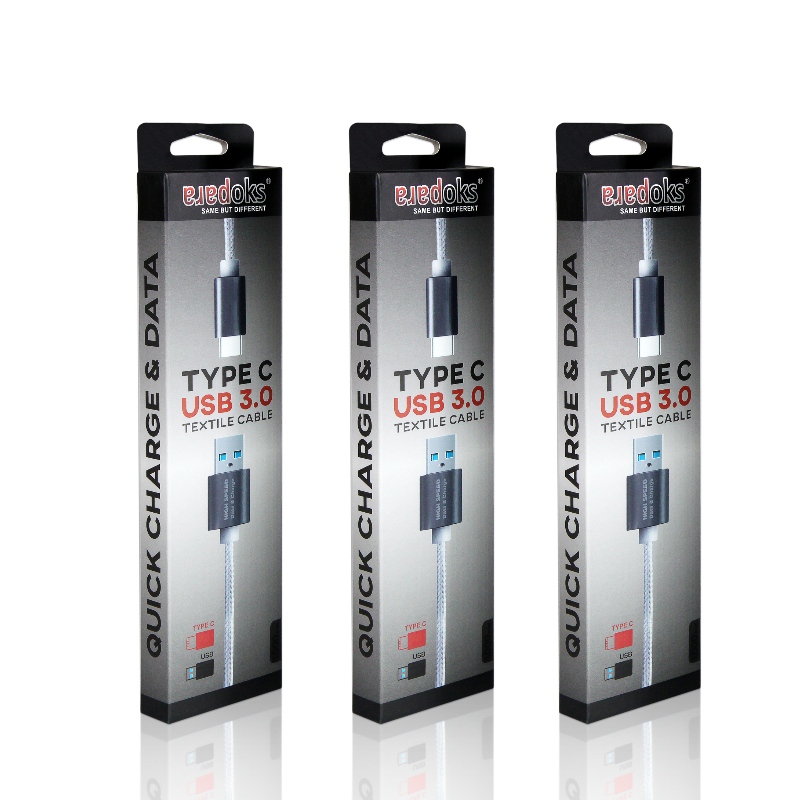 Papieren dozen met USB-kabel op maat met blisterverpakking