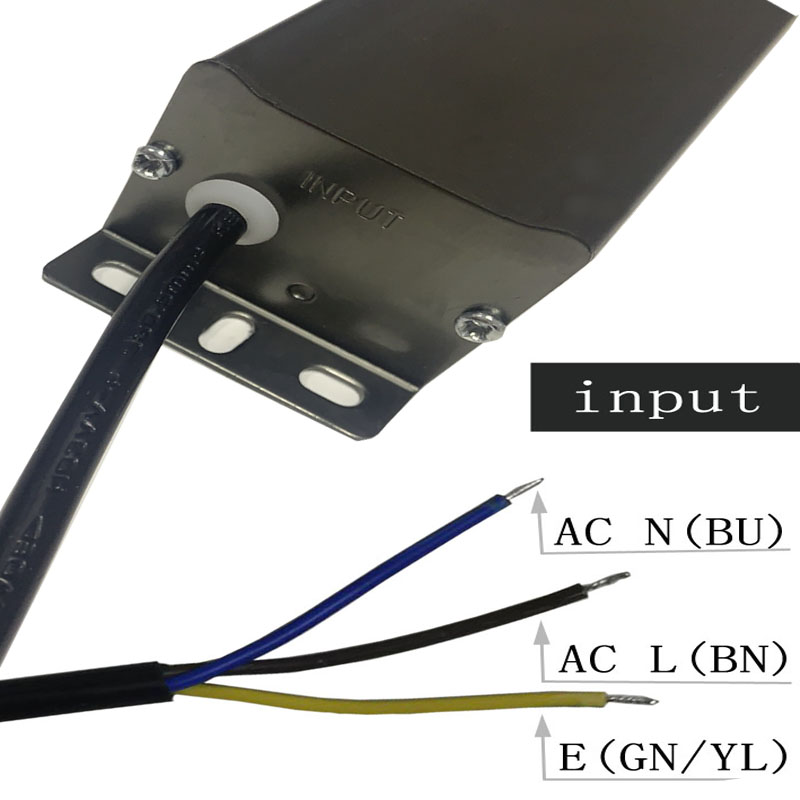 60w-12v constante druk Waterbestendige aluminium behuizing zwarte grijze driver