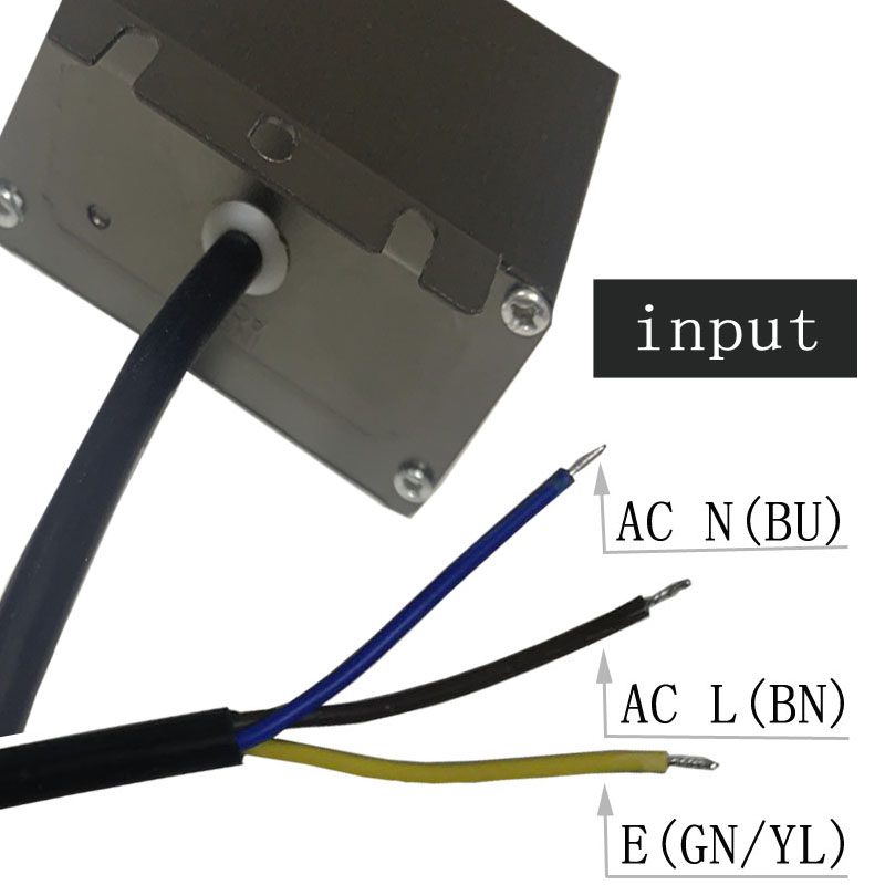 Zwart grijs aluminium omhulsel led strips power 12v120w gereguleerde spanning waterdicht