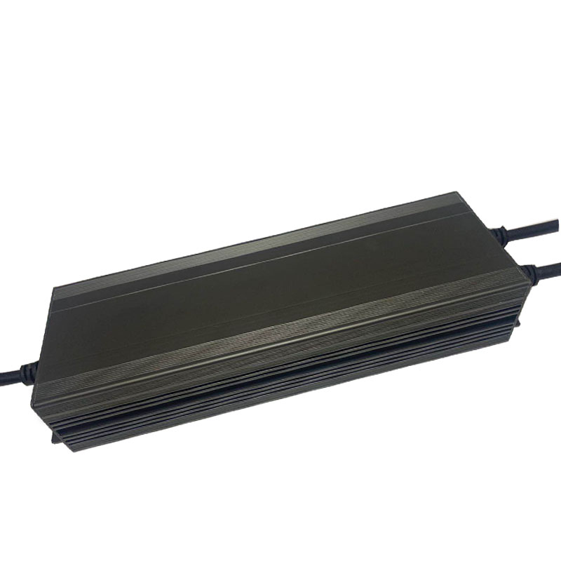 12v400w Zhongshan hoogwaardige constante spanning waterdichte zwart grijze aluminium behuizing driver supply