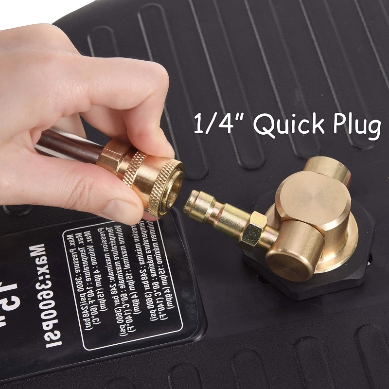 oppervlaktereiniger opzetstuk voor hogedrukreinigers met 1\/4 snelkoppeling