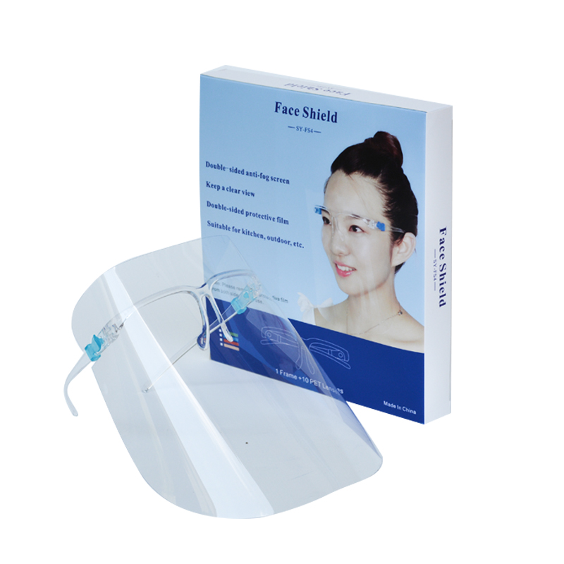 Vervangbare anti-condens Clear Face Splash-bril Face Guard PET-gezichtsscherm voor koken