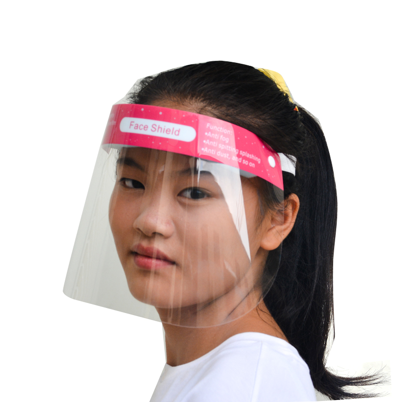 Aangepaste Anti Fog Anti Splash PET Personal Protection Kids Face Shield