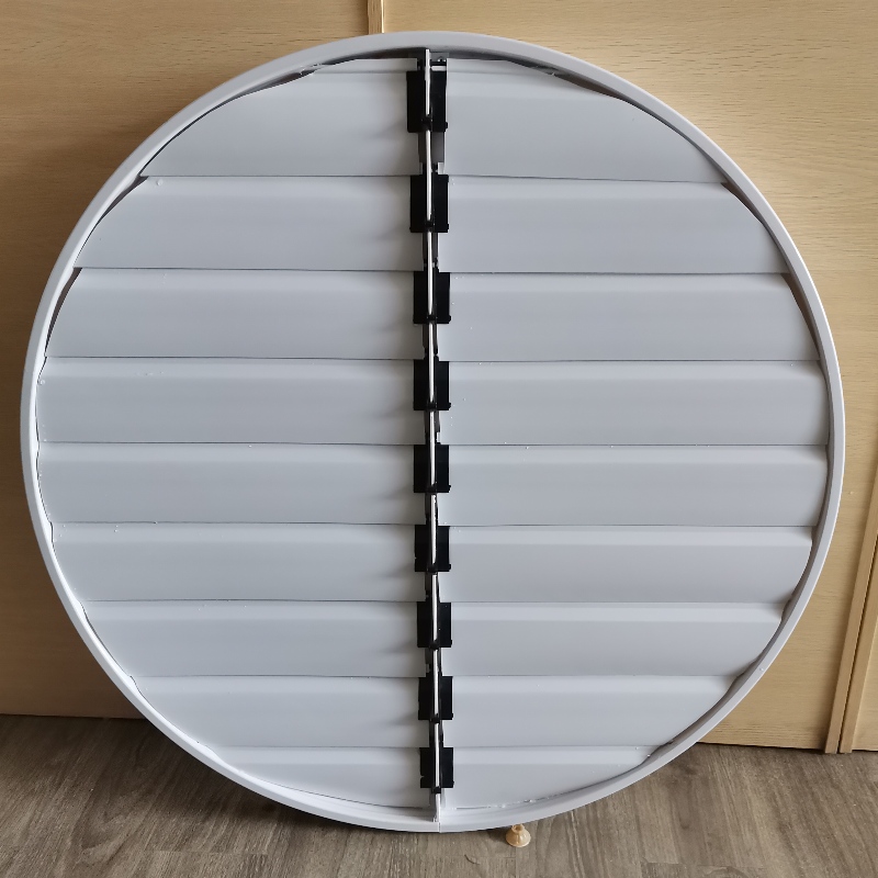 Round pvc-luiken profiel van PVC-jaloezieën voor uitlaatventilatoren Automatische louver voor ventilatie-installaties