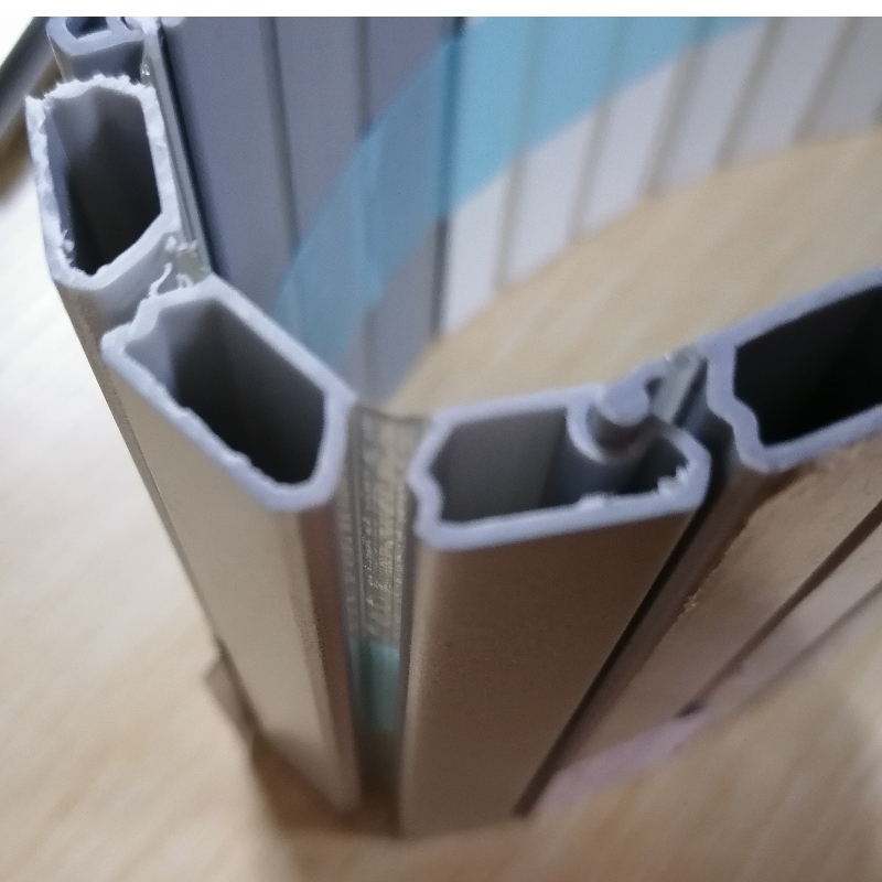 brandwerende PVC rolluiken lamel pvc rolluiken profiel gecoëxtrudeerde pvc profiel lamel voor kastdeur