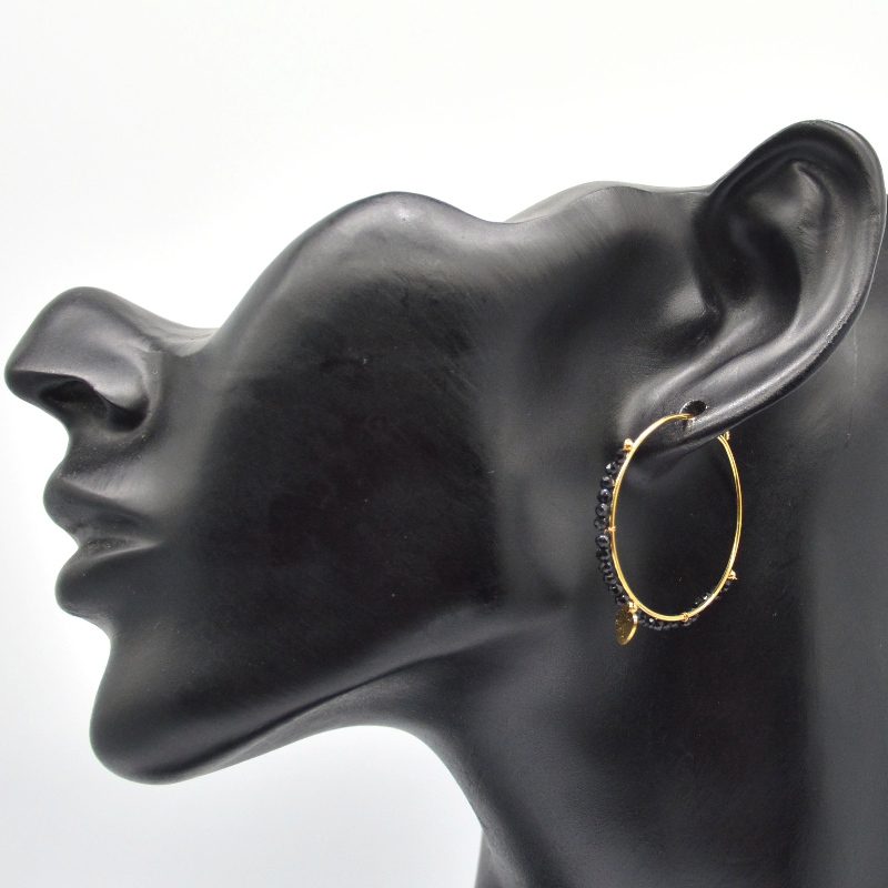 Ronde oorbellen, kralen dragen, etnische stijl, retro, bohemien stijl, cirkel oorbellen, damesstijl, ster bohemien stijl, hanger, China Ruifanbao sieraden verwerkingsfabriek