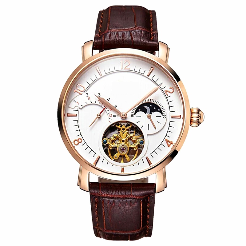 Mechanisch horloge in eenvoudige stijl.