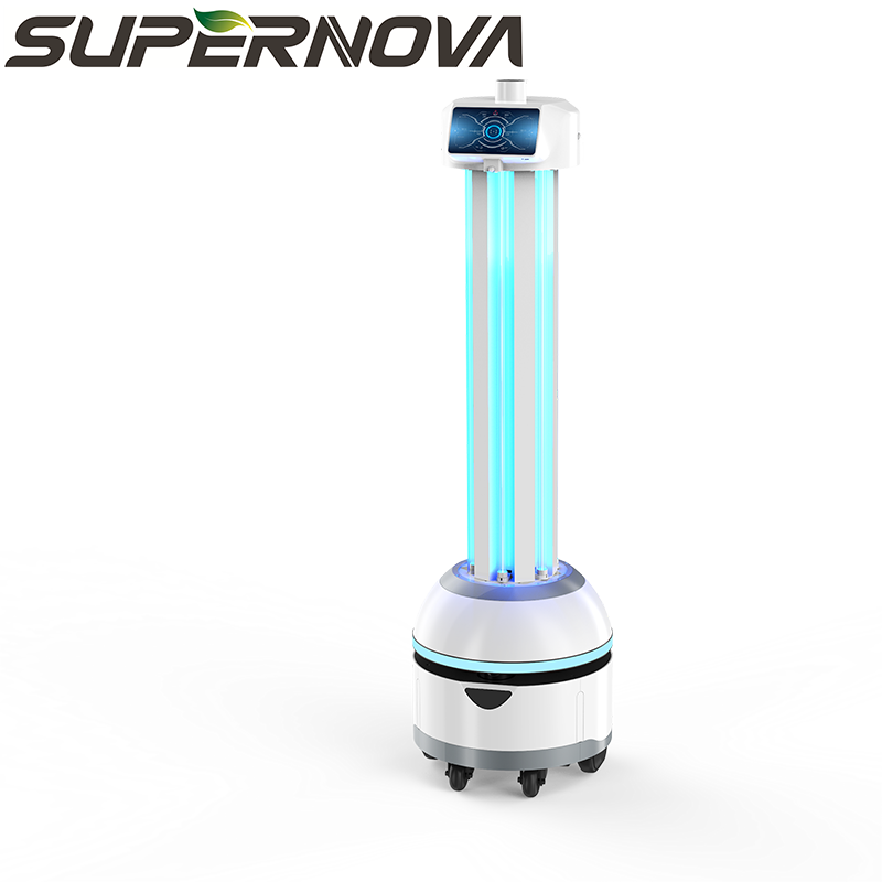 Wereldwijd nieuwste intelligente visuele navigatie UV-desinfectierobot voor school / ziekenhuis / luchthaven of andere openbare ruimte