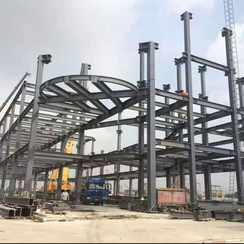 Export naar Europa Prefab Steel Structuur Pakhuisgebouwen Fabricatie in 100+ Landen