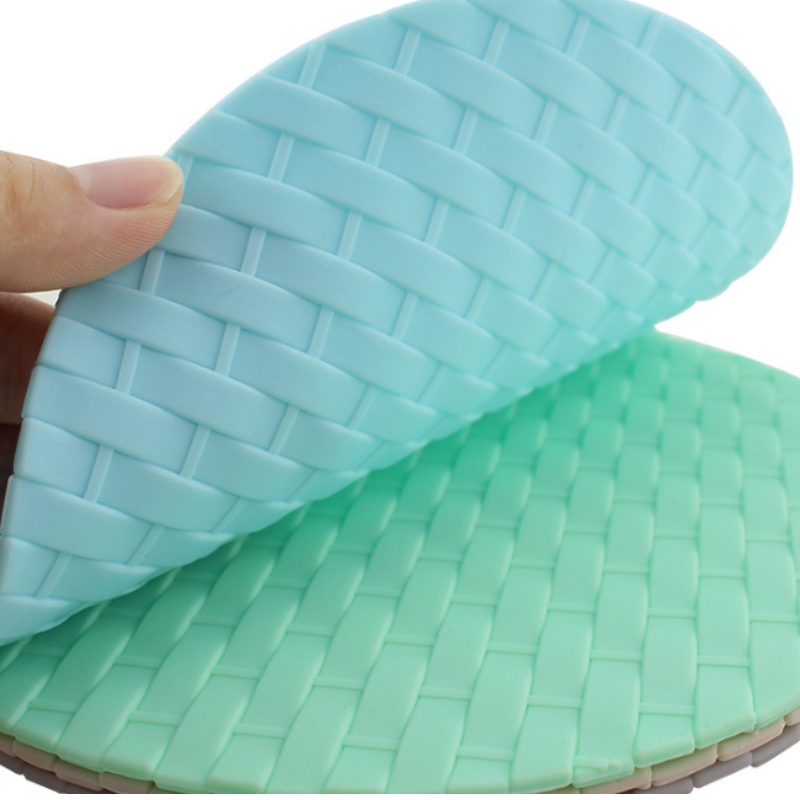 Ronde geweven potmat