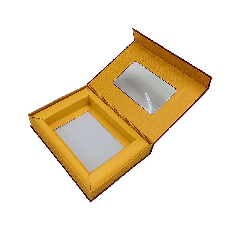 Rode Gift Box Foil Imprinted Logo PVC Window