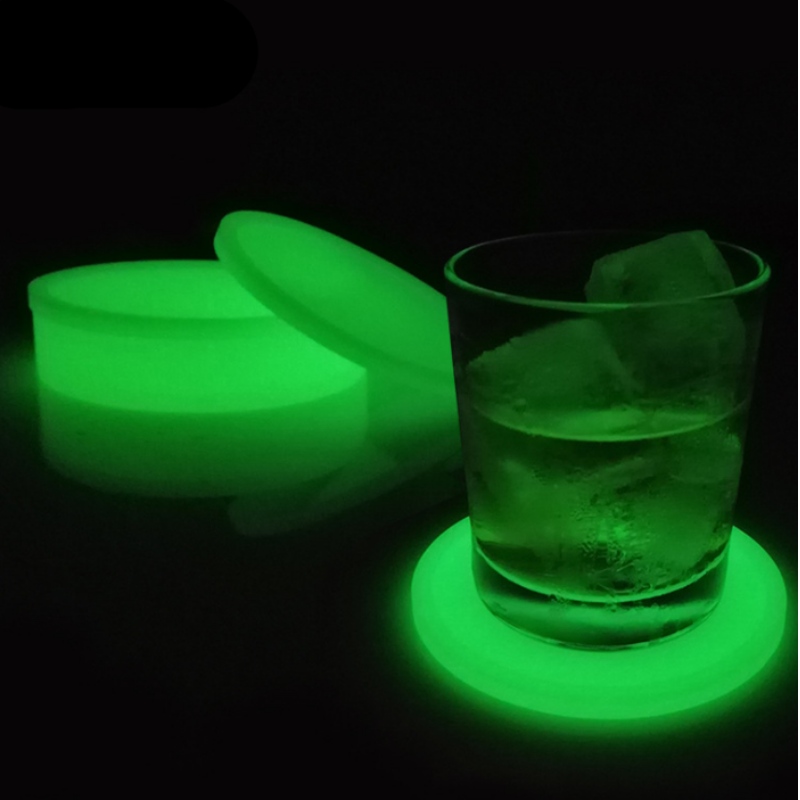 10 ronde dikke lichtgevende onderzetter