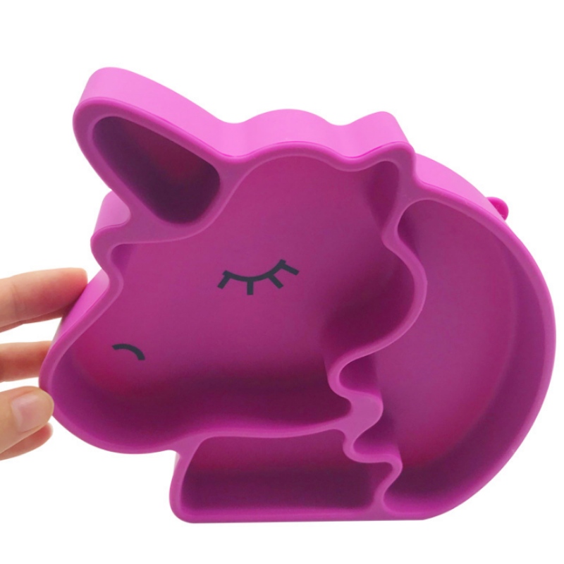 Siliconen bord siliconen Eenhoorn bord Siliconen baby bord