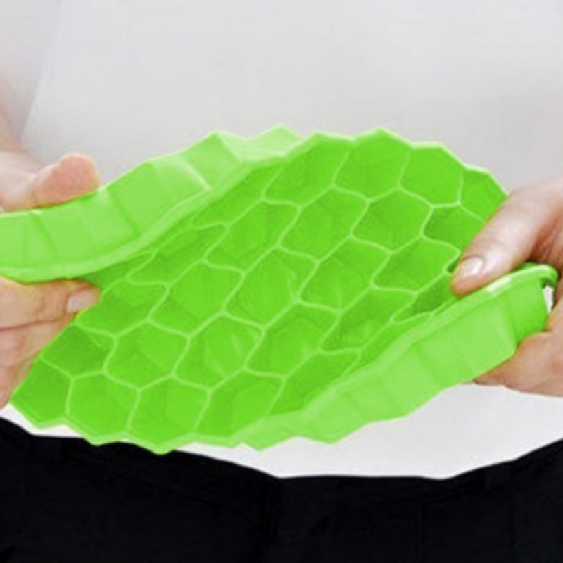 37-cel honingraat ijsrooster silicagel ijsrooster met deksel thuis ijsbakvorm