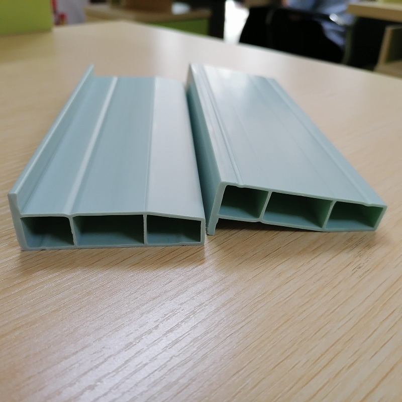 Chinese fabrikant van PVC tuyere profiel pvc holle profielfabrikant pvc L-profielafwerking voor ventilatiesysteem